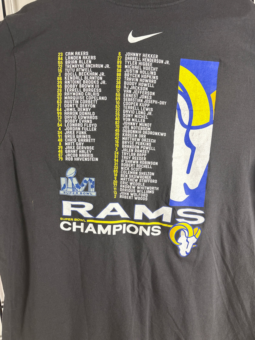 The Nike Tee LA Rams Super Bowl Champions T Shirt