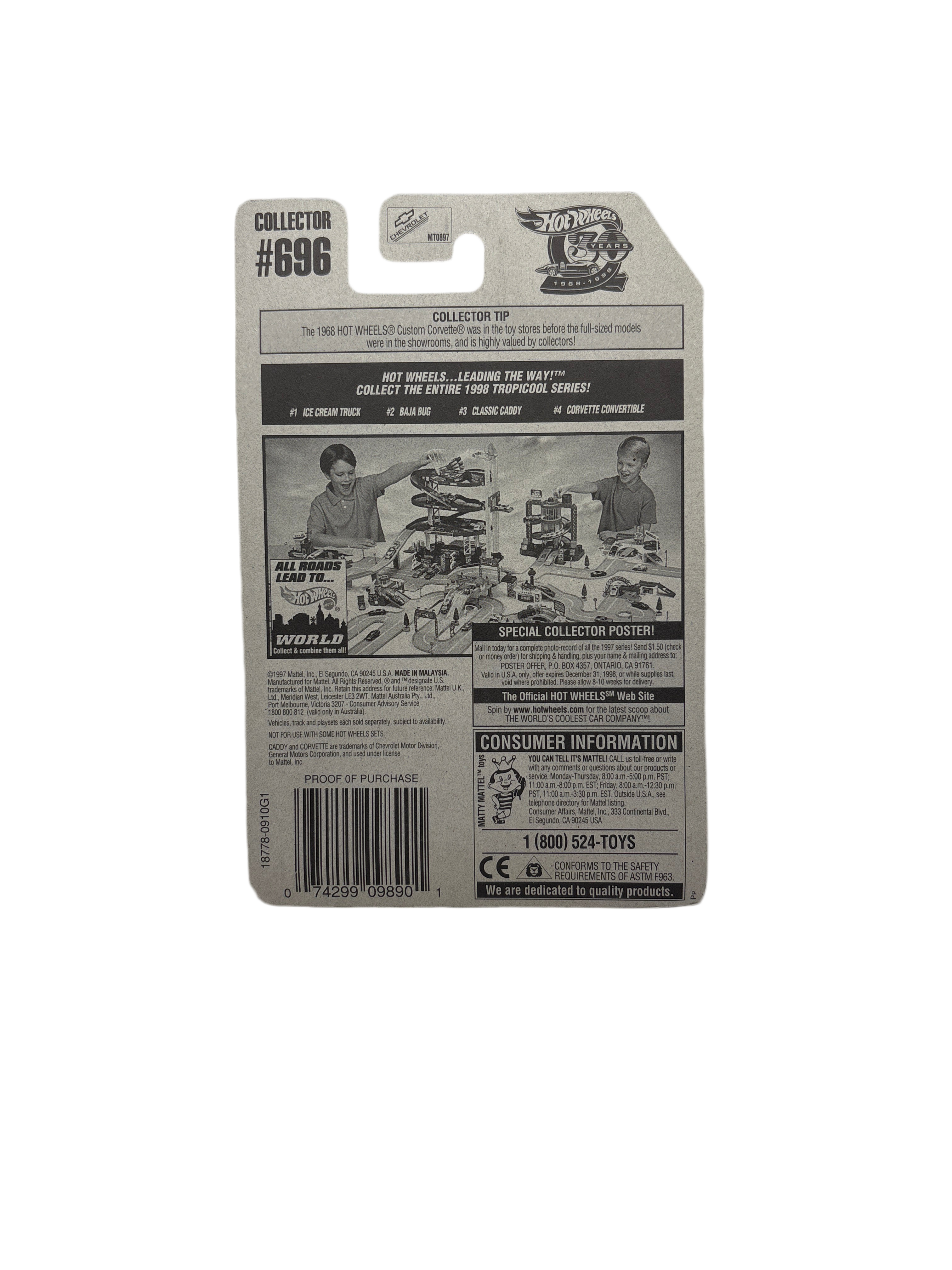 Hot Wheels Corvette Convertible Diecast