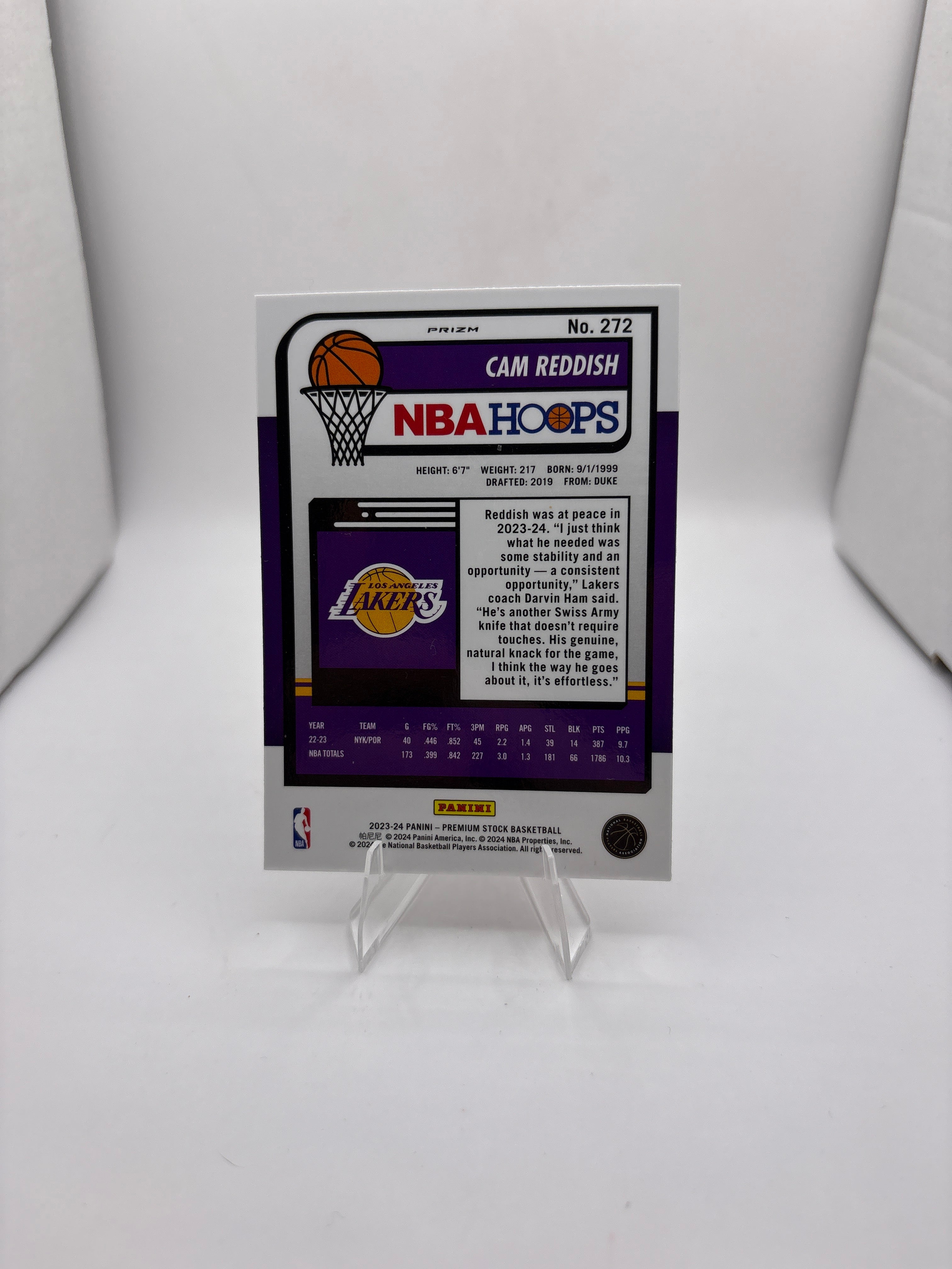 NBA Hoops Cam Reddish