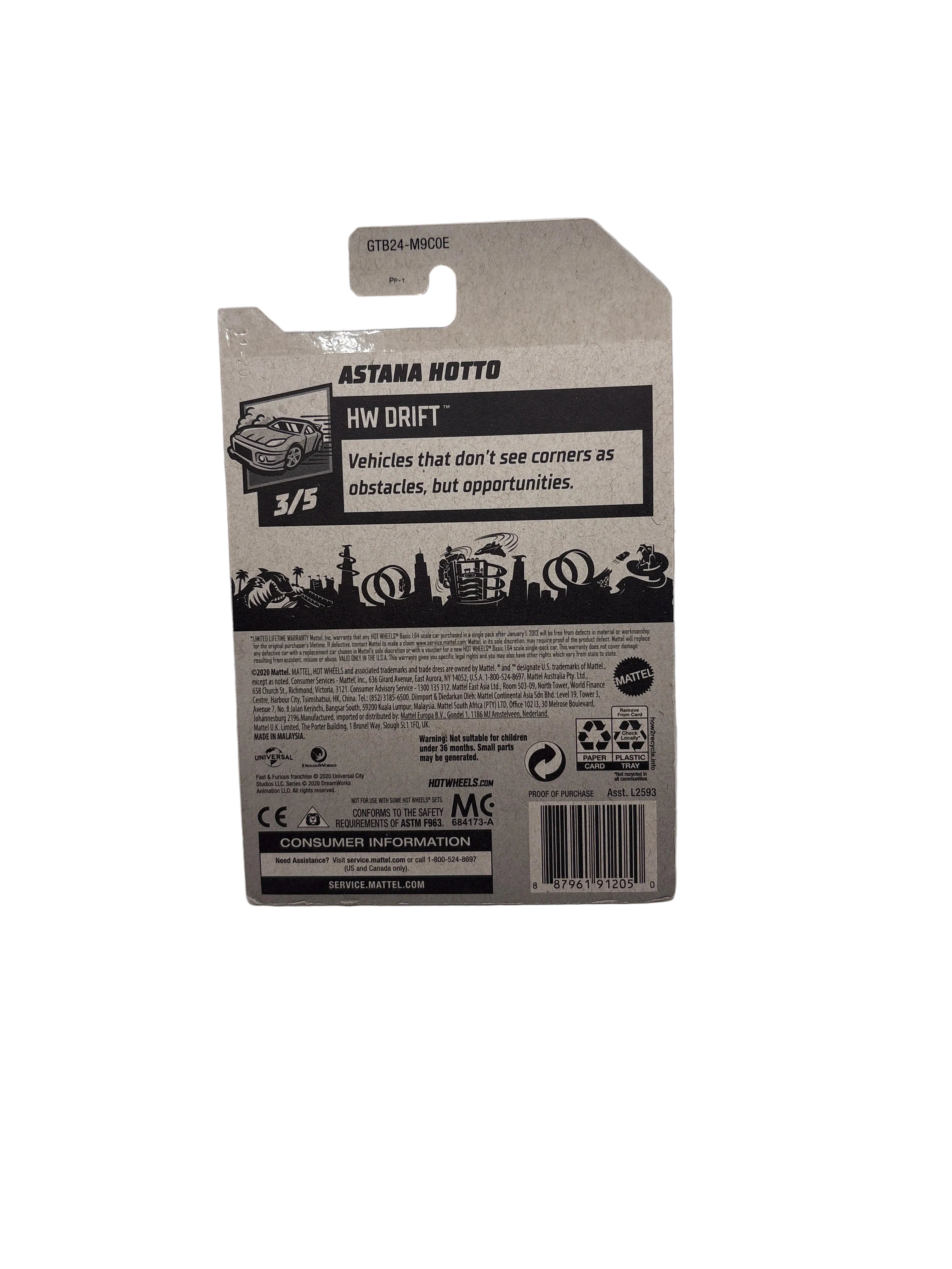Hot Wheels Astana Hotto Diecast black