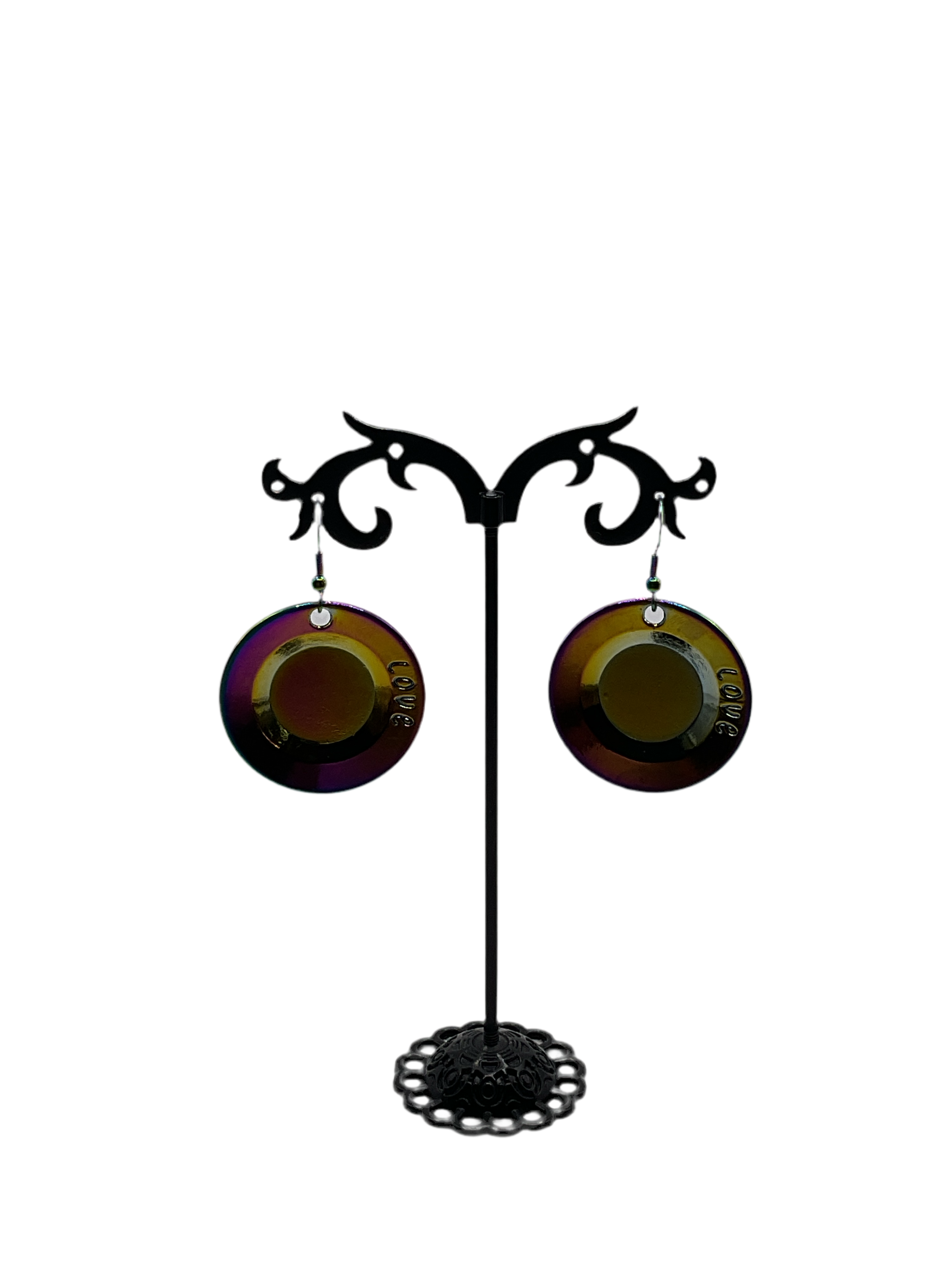 Plate earrings