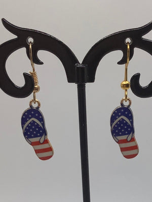 Americana Flip Flop Earrings