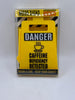 Danger Caffeine Deficiency Detected Sign yellow