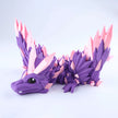 3D Printed Crystal Wing Baby Dragon Fidget Toy – Articulated Fantasy Desk Toy Gift