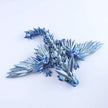 3D Printed Crystal Wing Baby Dragon Fidget Toy – Articulated Fantasy Desk Toy Gift