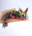 3D Printed Crystal Baby Dragon Fidget Toy – Articulated Fantasy Desk Toy Gift