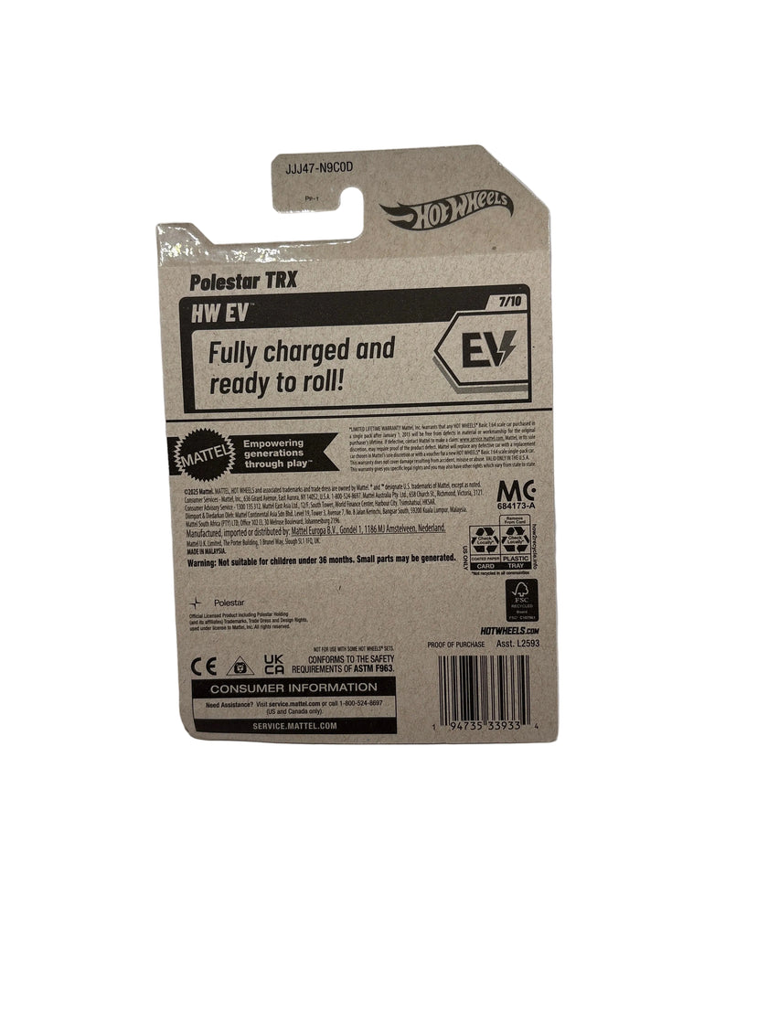 Hot Wheels Polestar TRX Diecast yellow