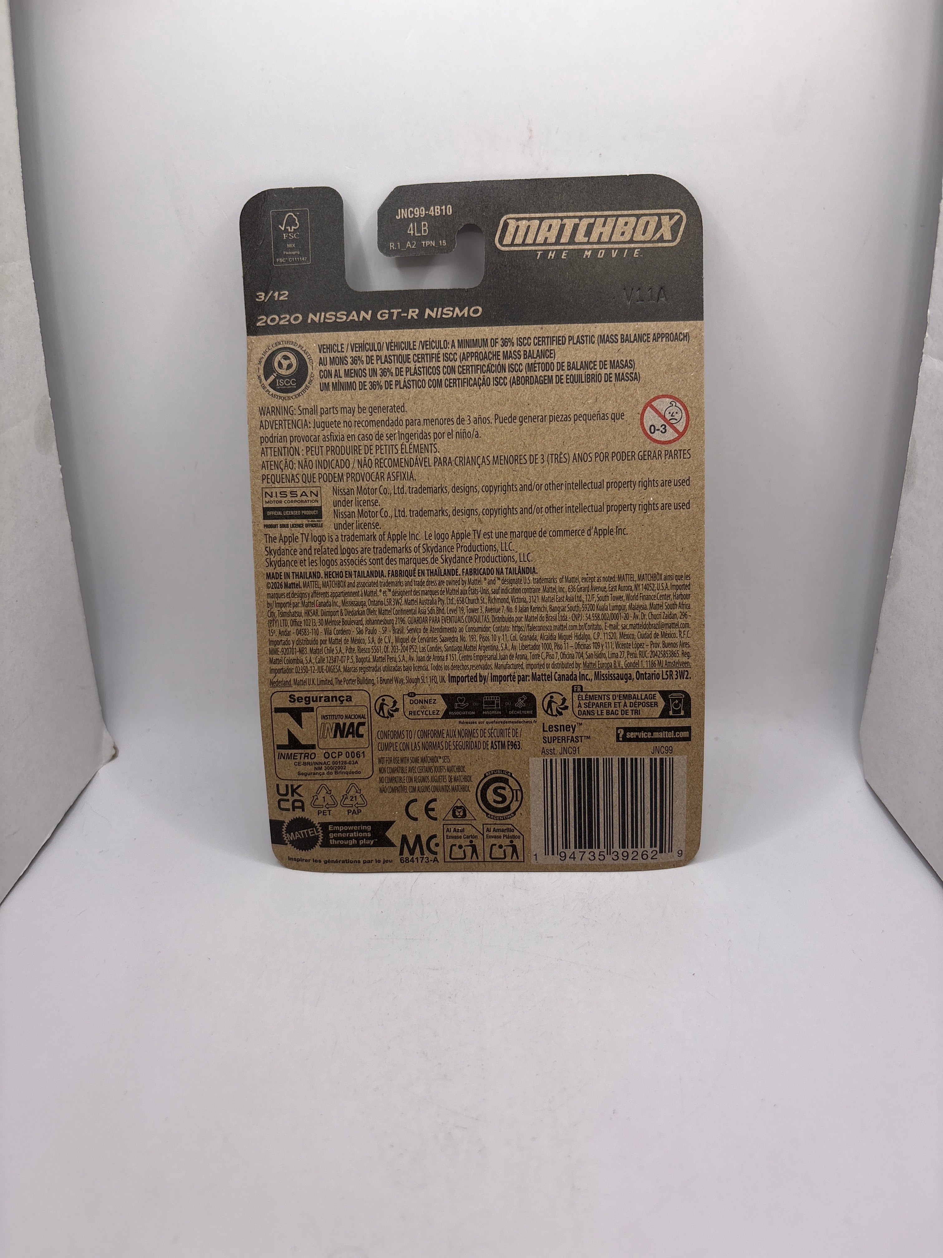 Matchbox 2020 Nissan GT-R NISMO Diecast