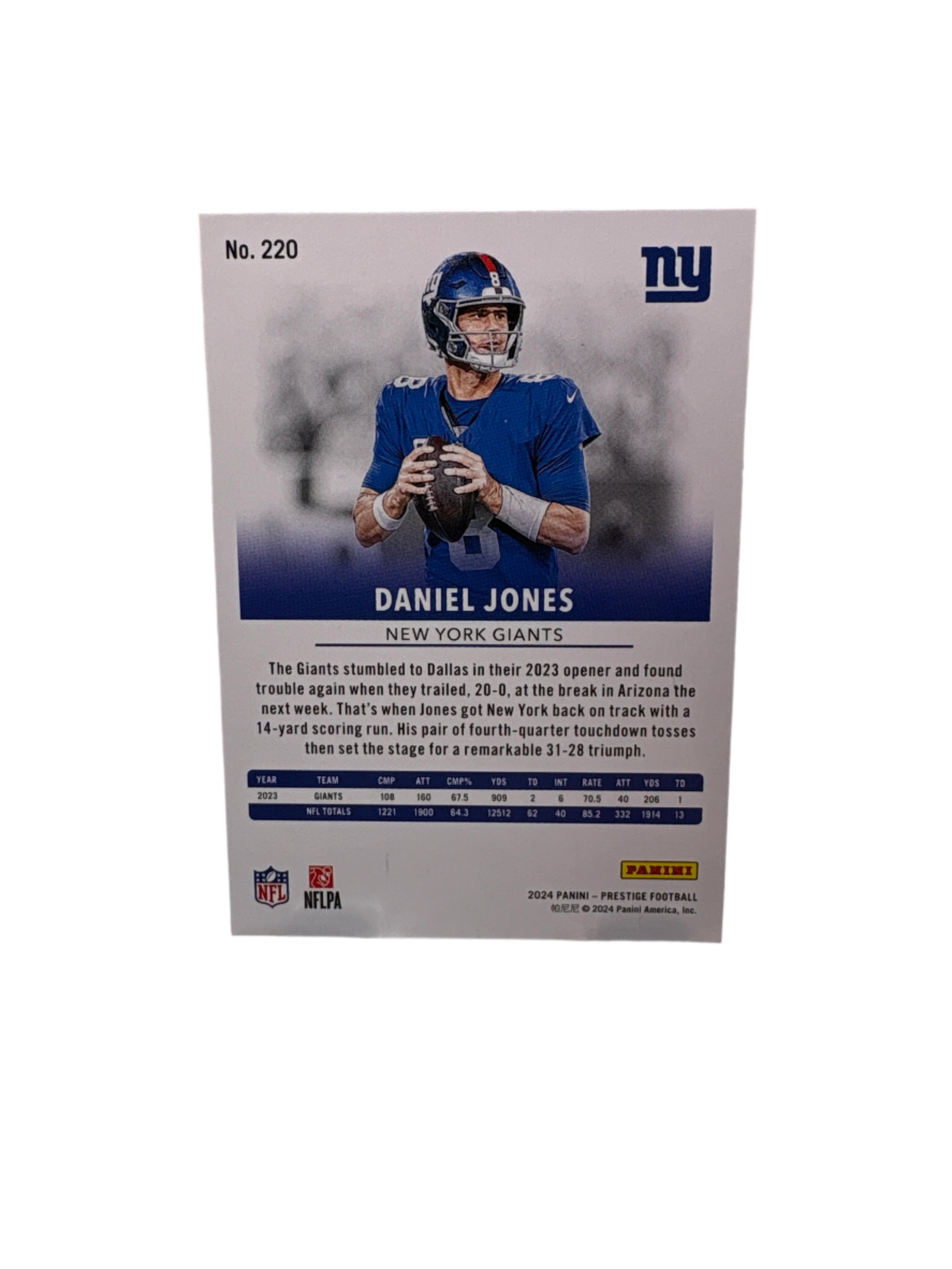 Panini Prestige Daniel Jones