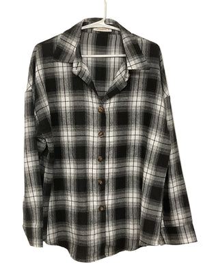Black and White Checkered Shirt