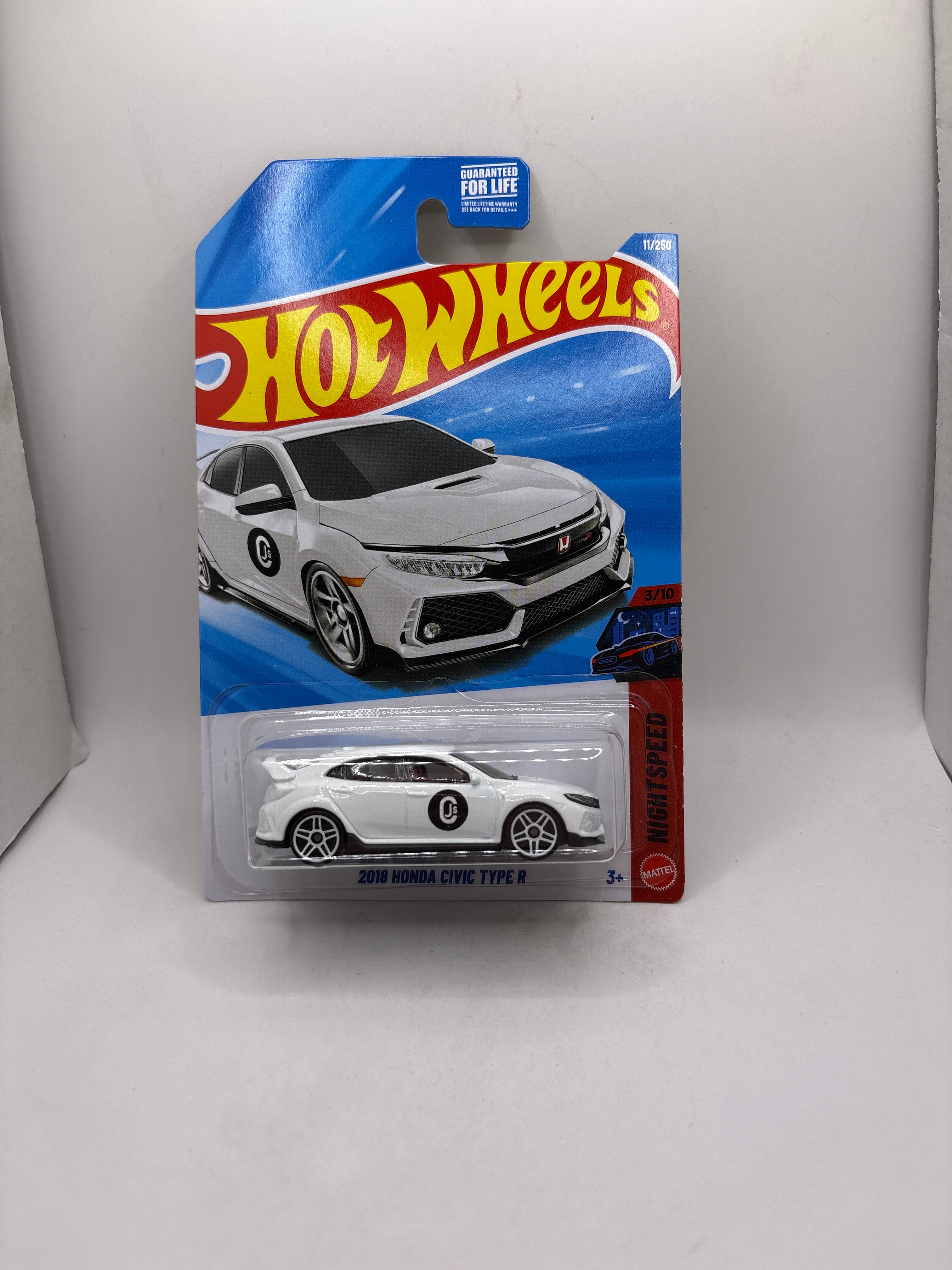 Hot Wheels 2018 Honda Civic Type R Diecast white