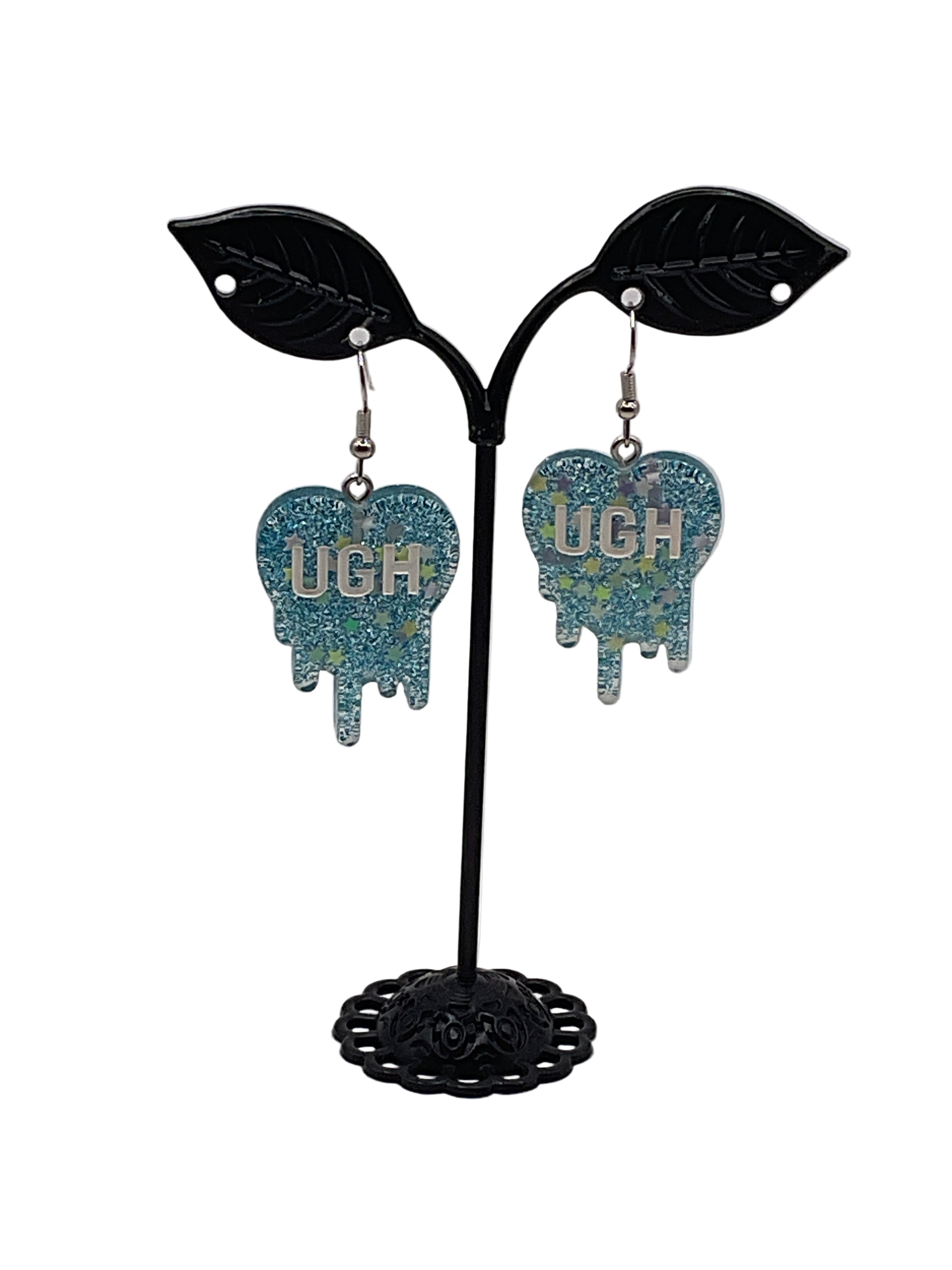 Melting Convo Heart Earrings