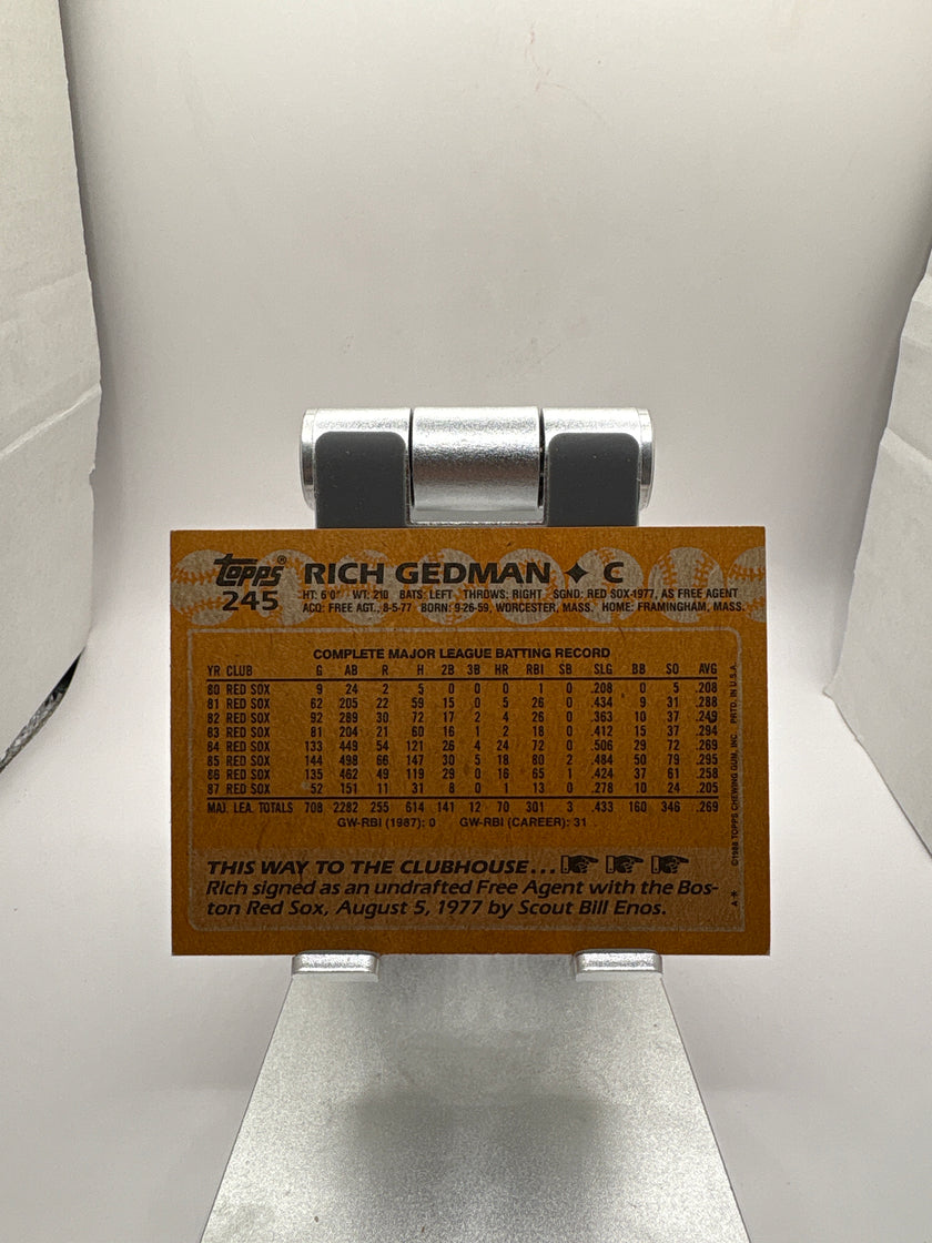 Topps Rich Gedman