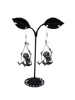 Skelton in a swing earrings