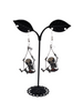Skelton in a swing earrings