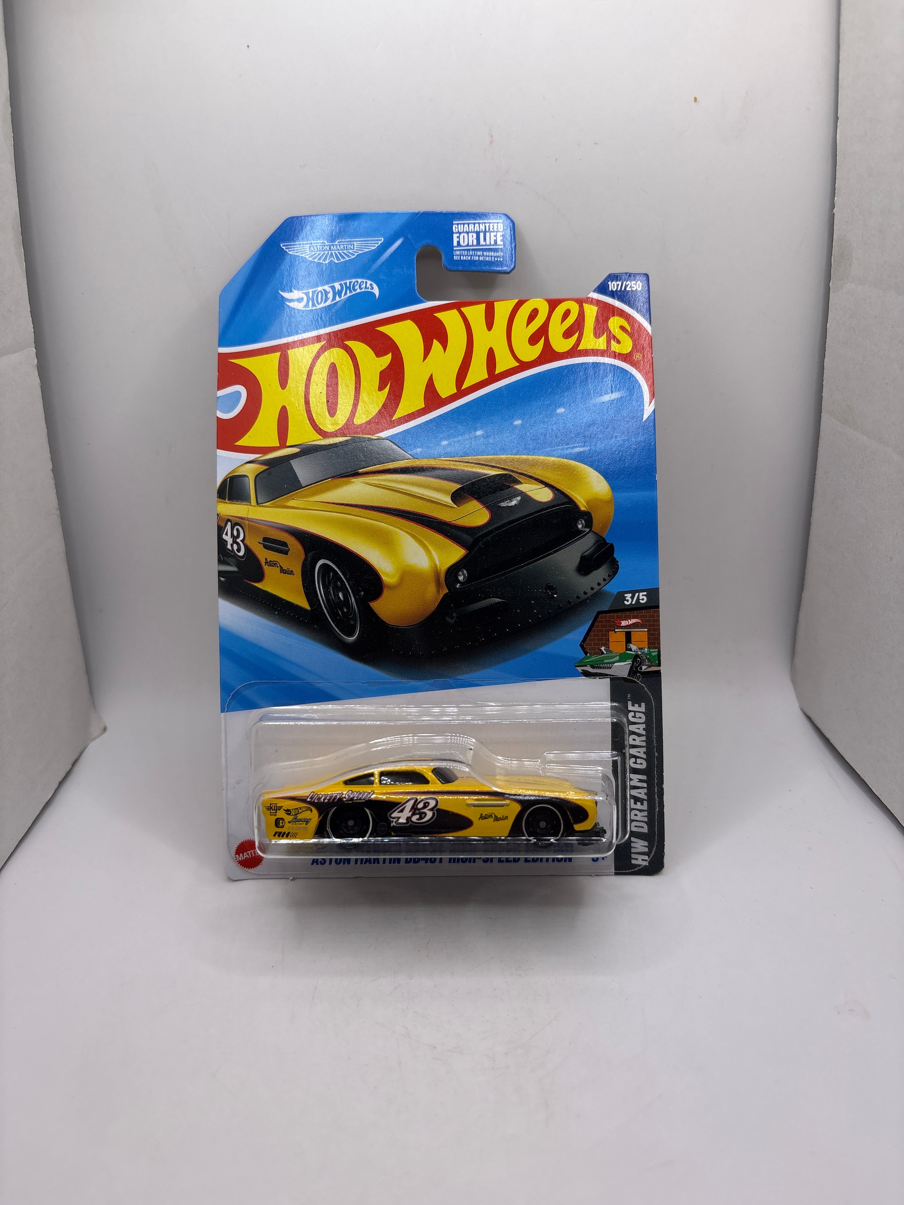 Hot Wheels Aston Martin DB4GT High-Speed Edition Diecast yellow