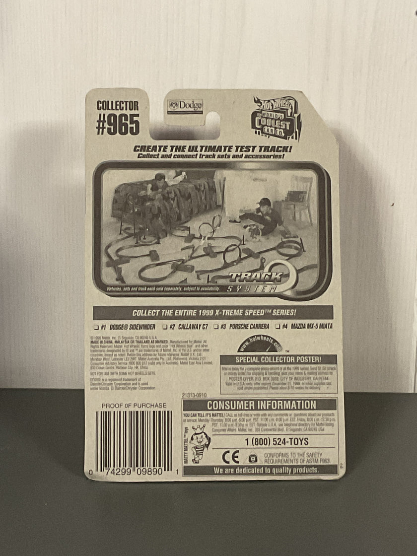 Hot Wheels Dodge Sidewinder Diecast White