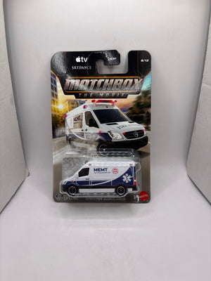 Matchbox 2024 Mercedes-Benz Sprinter Ambulance Diecast white