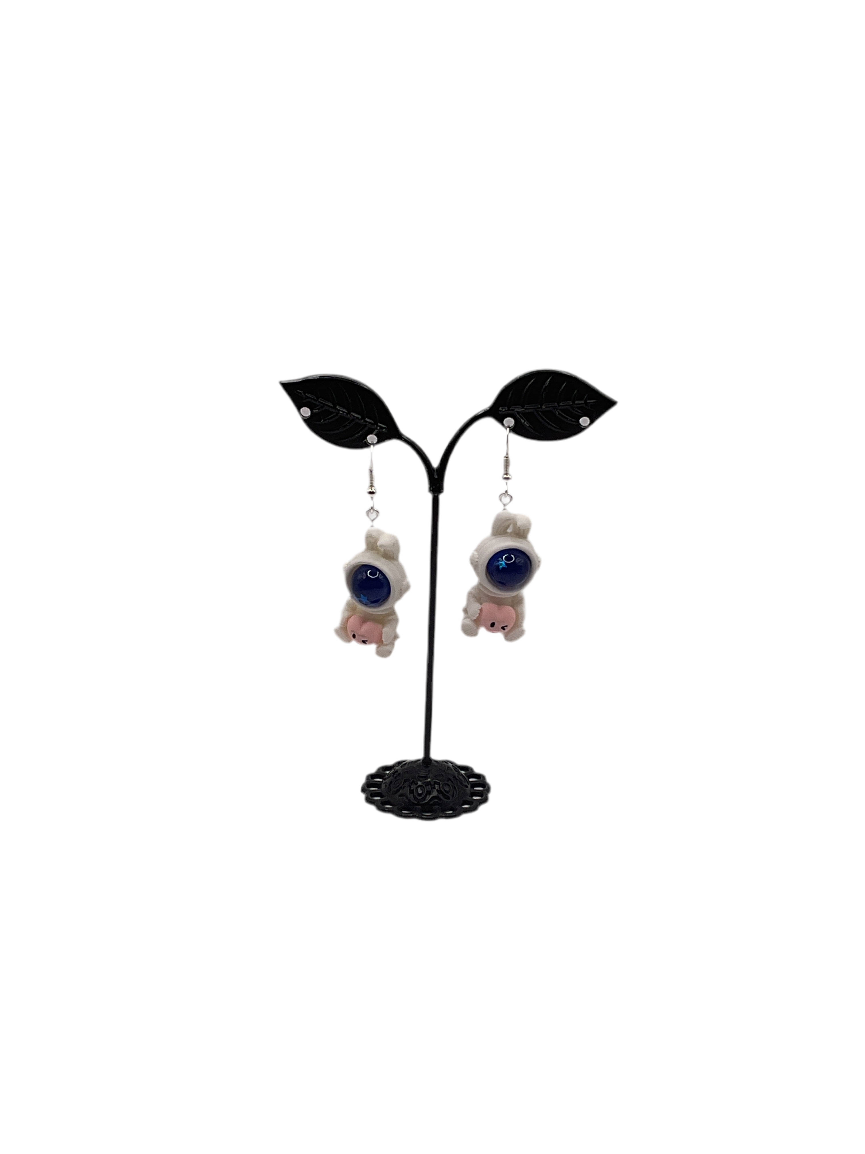 Bunny astronaut earrings