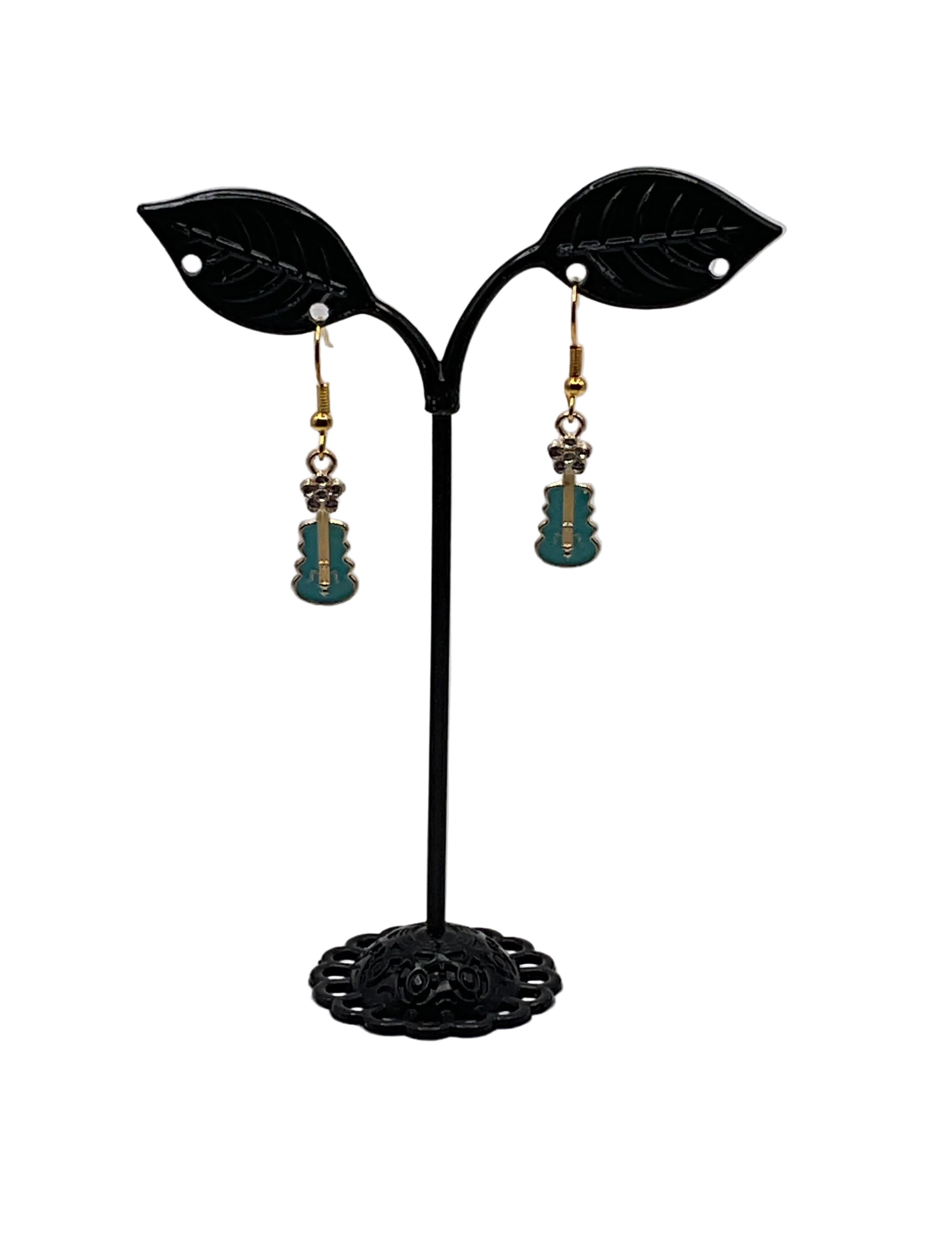 Musical instruments and note earrings