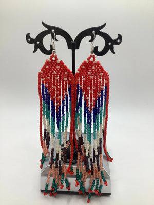 Beaded Peruvian earrings