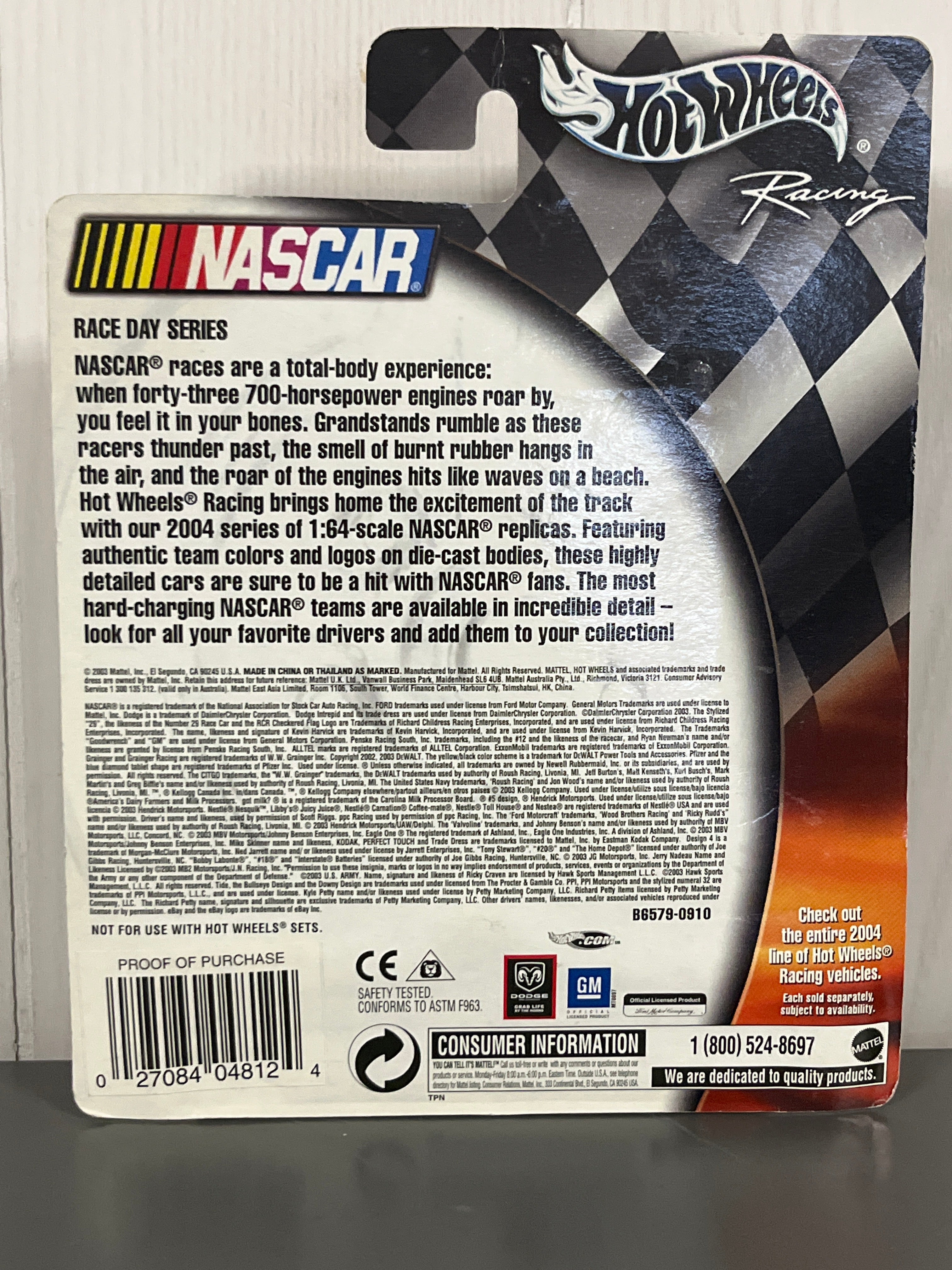 Hot Wheels Mark Martin #6 Diecast Black