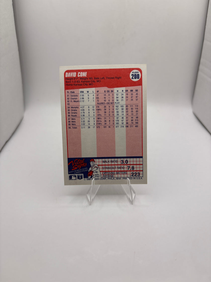 Fleer David Cone
