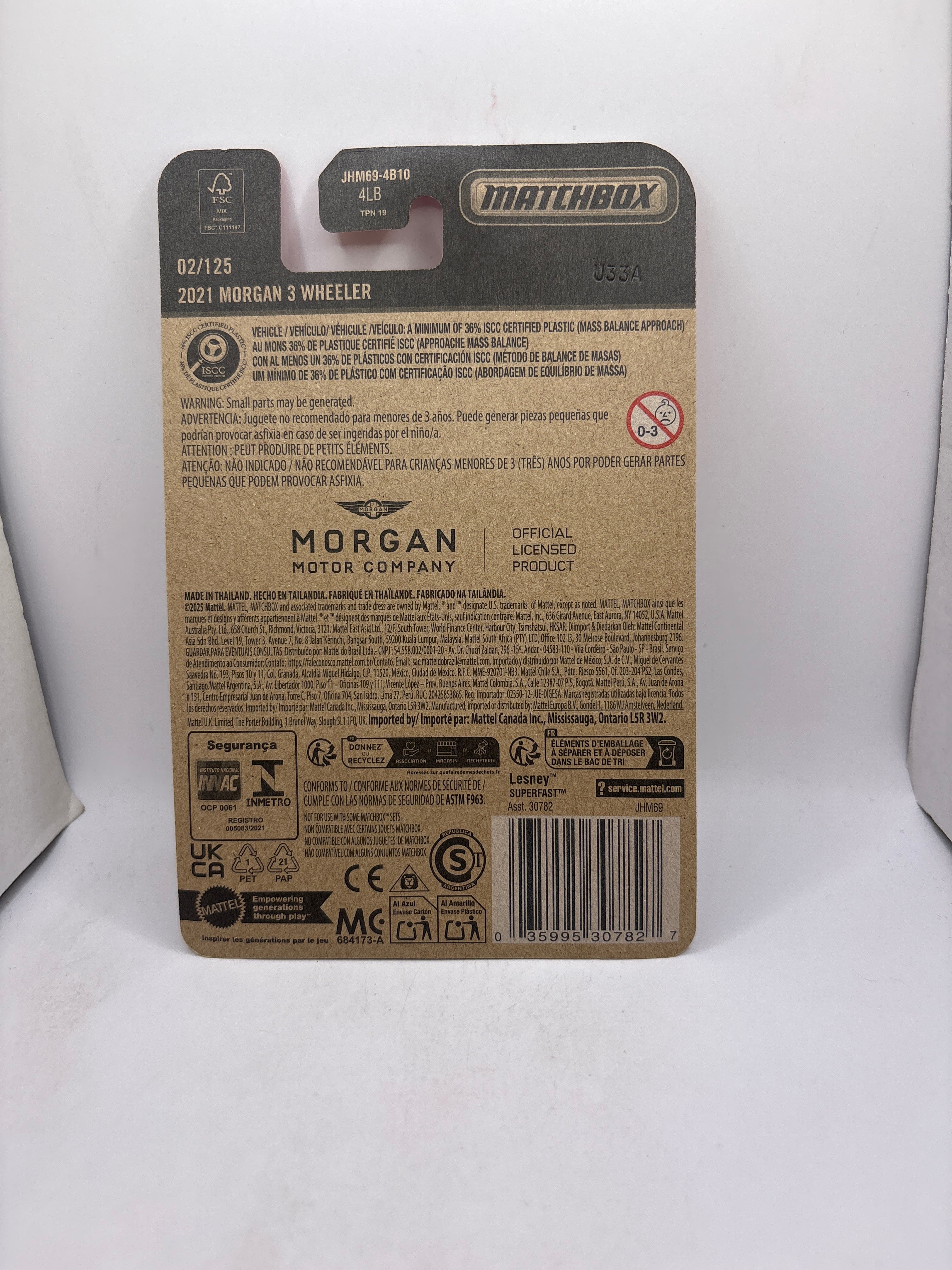 Matchbox 2021 Morgan 3 Wheeler Diecast