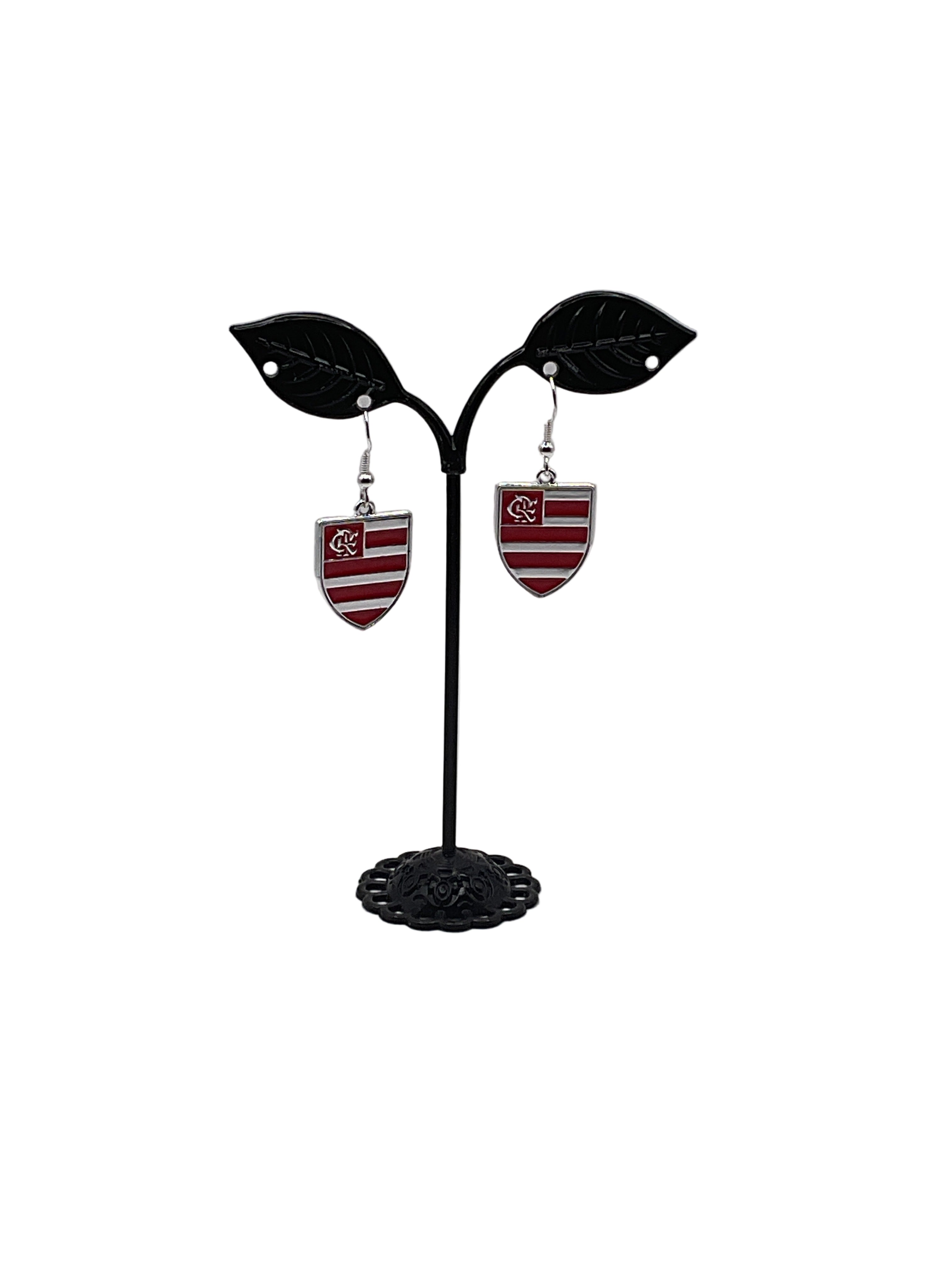 Soccer Club Shield Logo Earrings