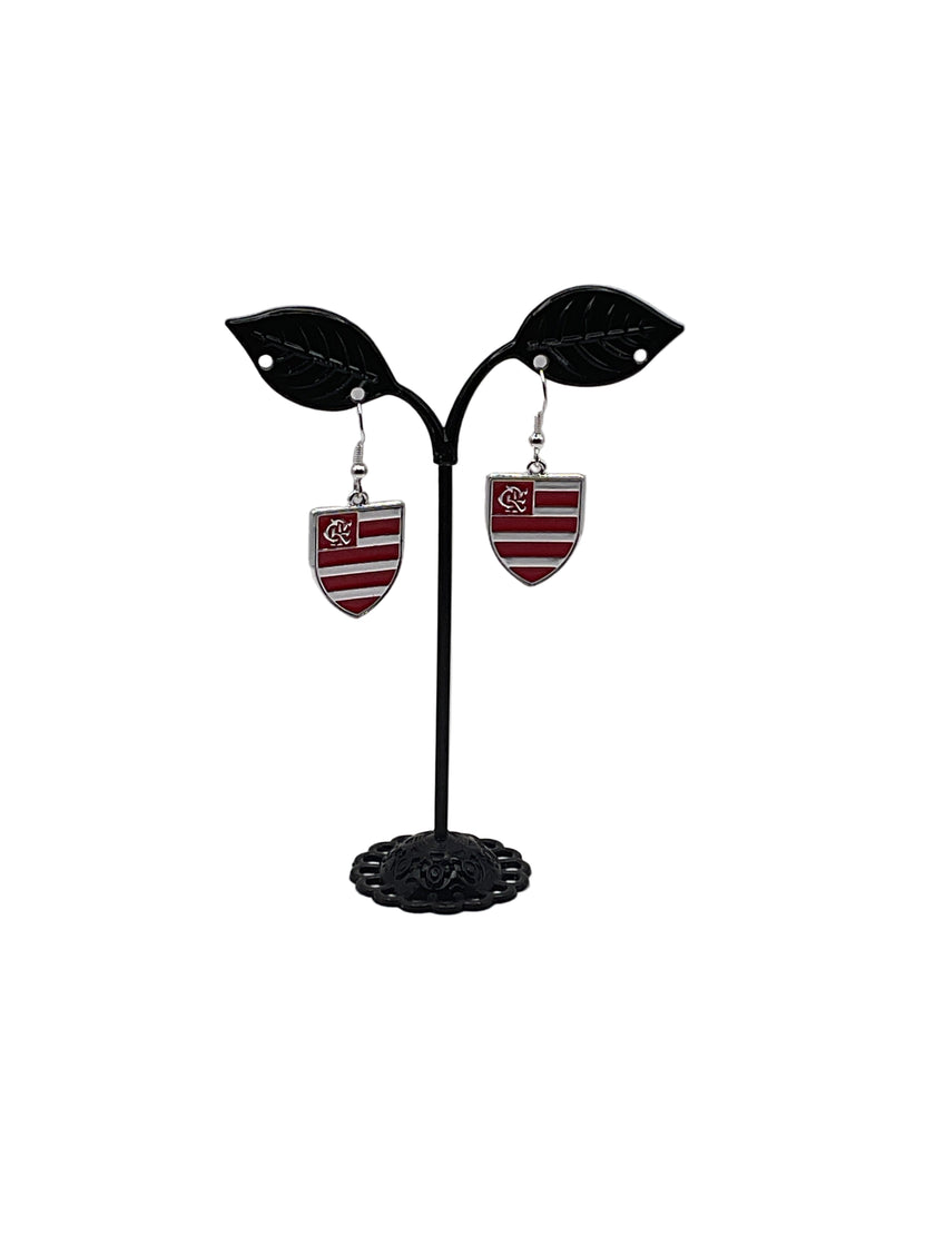 Soccer Club Shield Logo Earrings