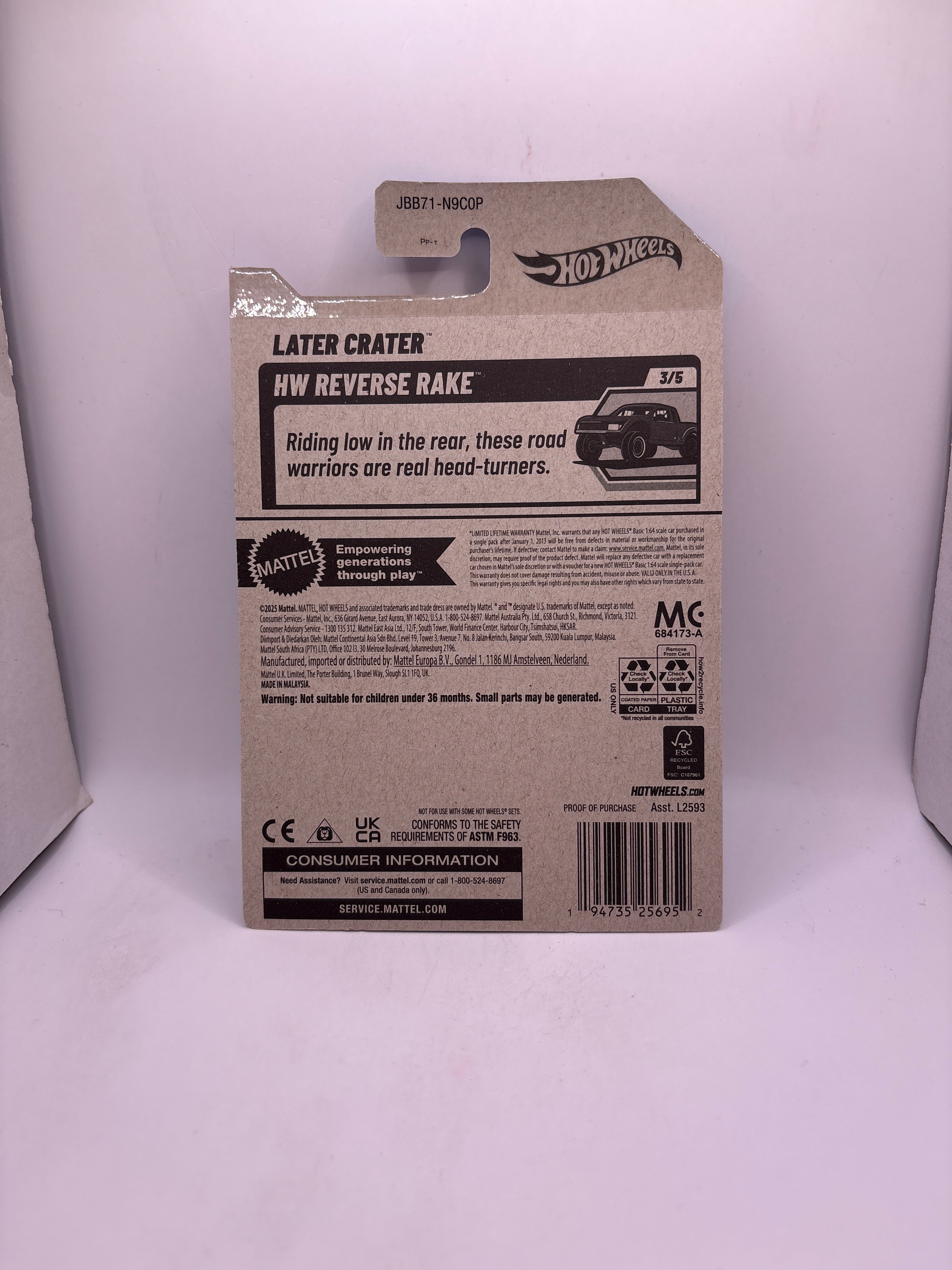 Hot Wheels Later Crater Diecast