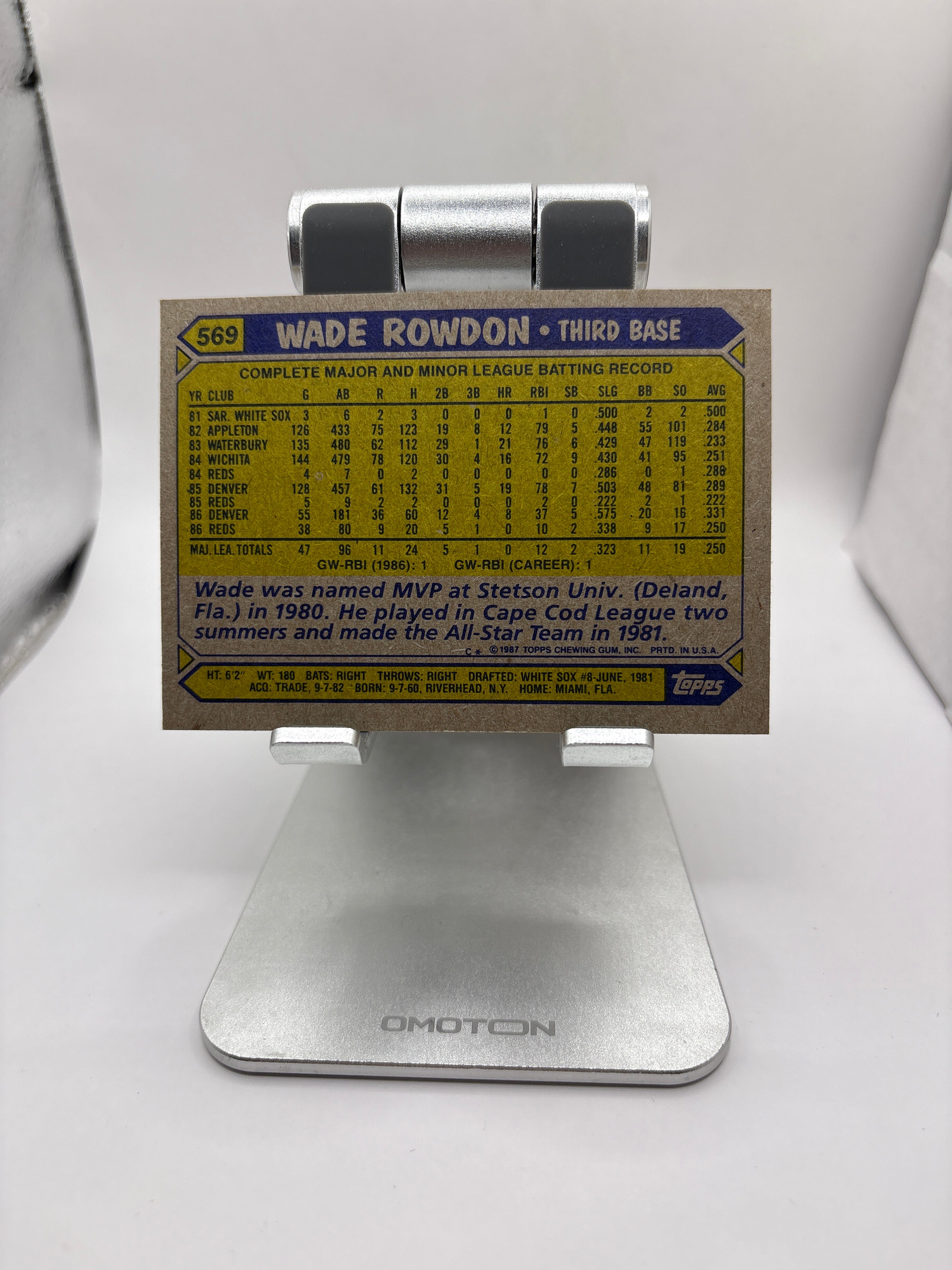 Topps Wade Rowdon