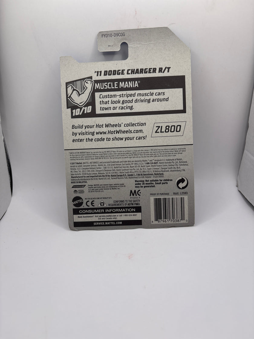 Hot Wheels 11 Dodge Charger R/T Diecast