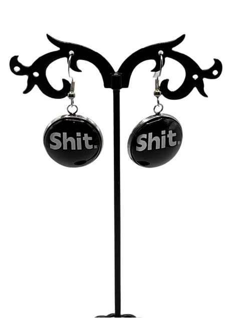 Adult language earrings