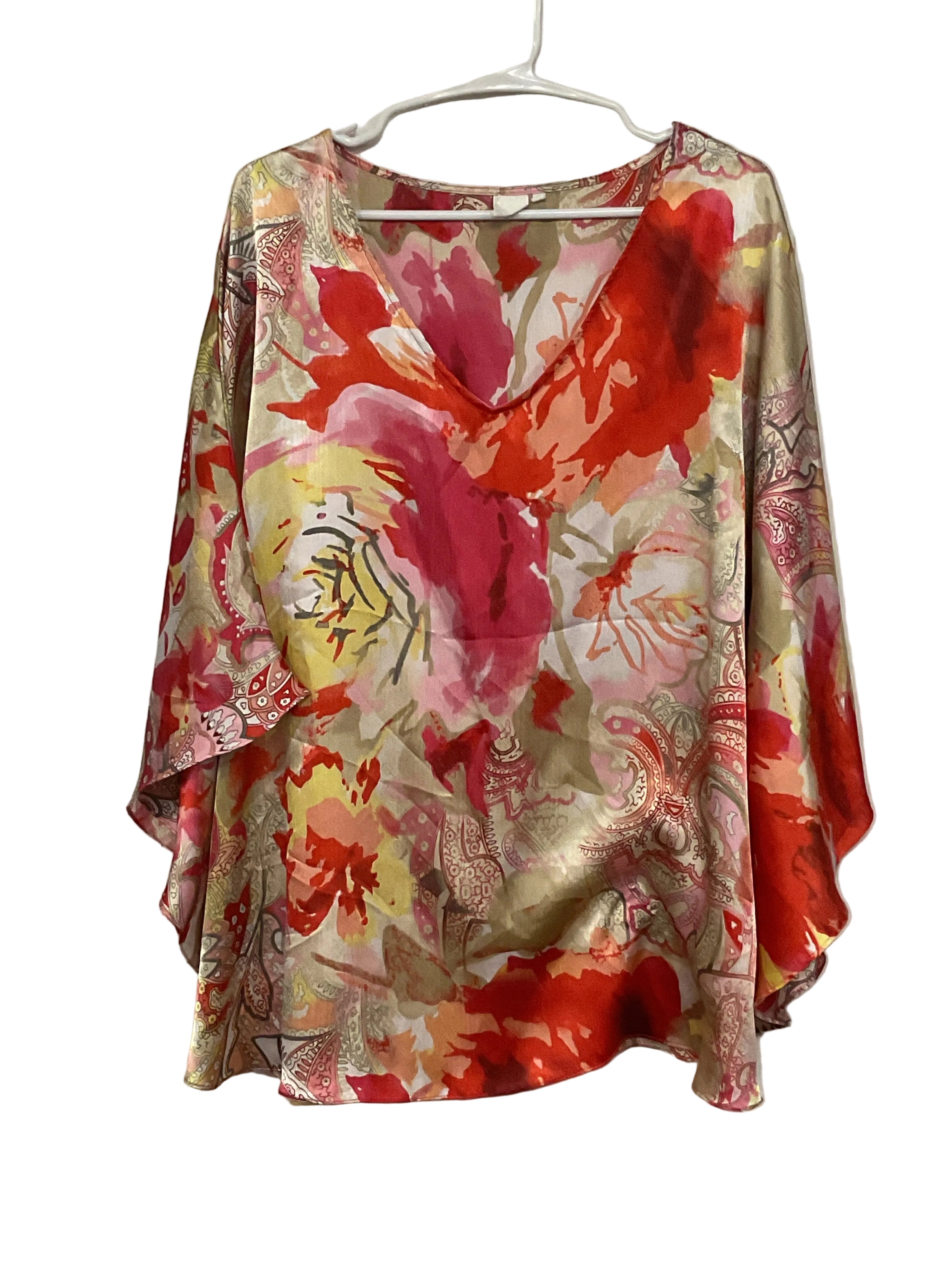 Silky Floral Blouse