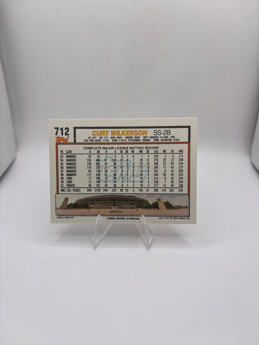 Topps Curt Wilkerson