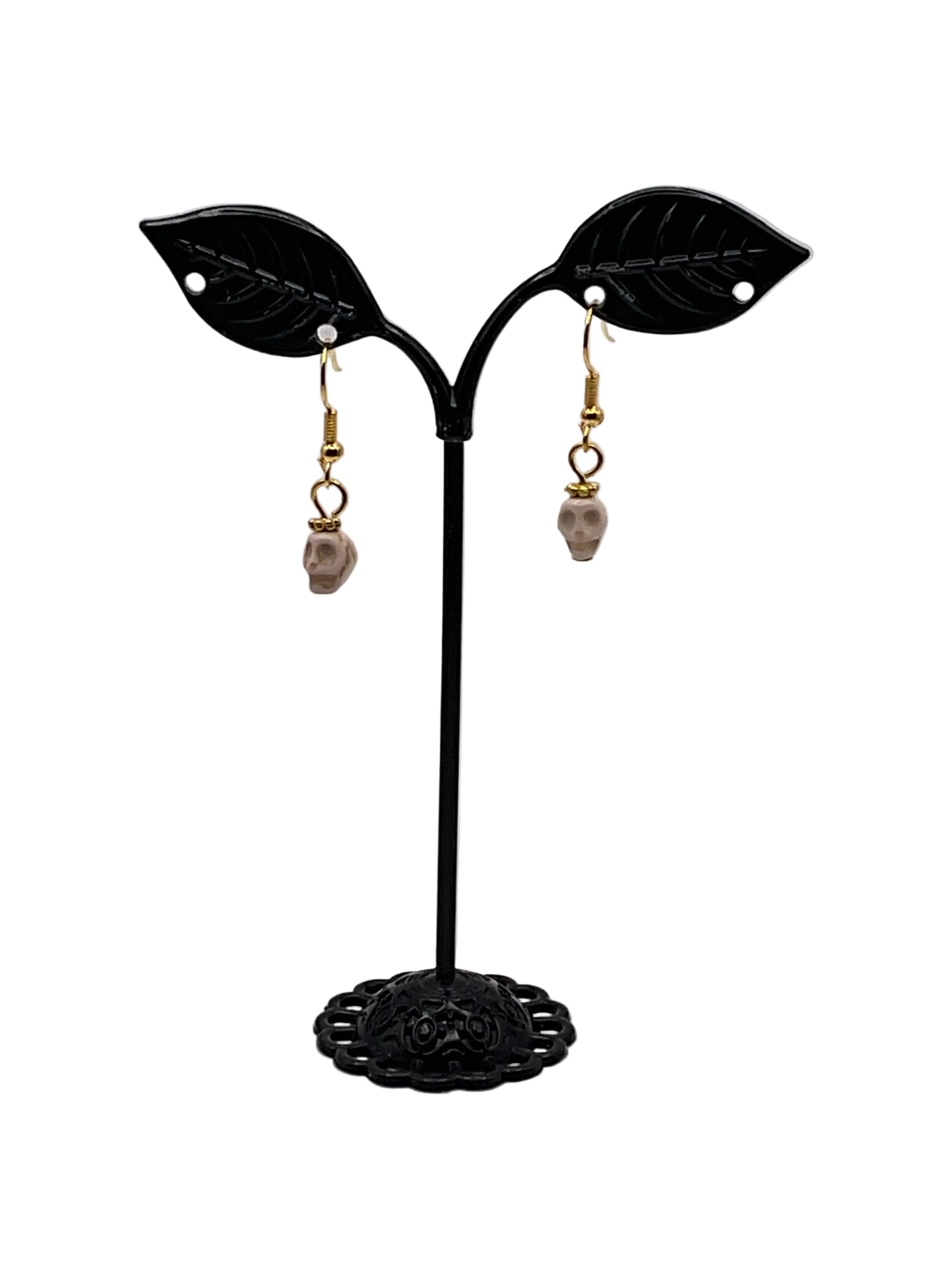 Colorful Tiny Skull Earrings