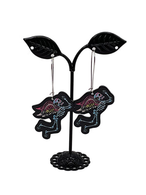 Angel Skeleton Earrings
