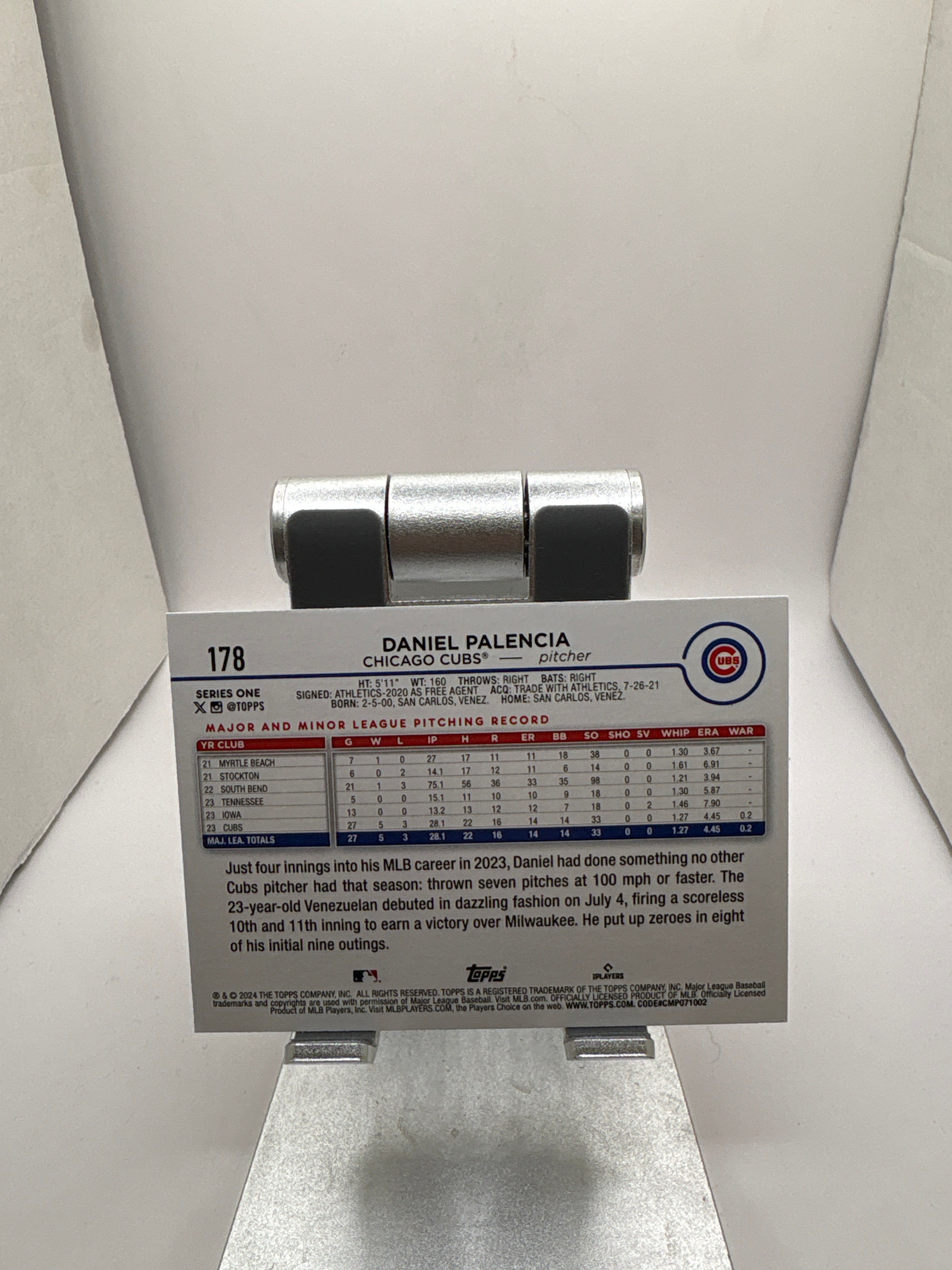 Topps Daniel Palencia