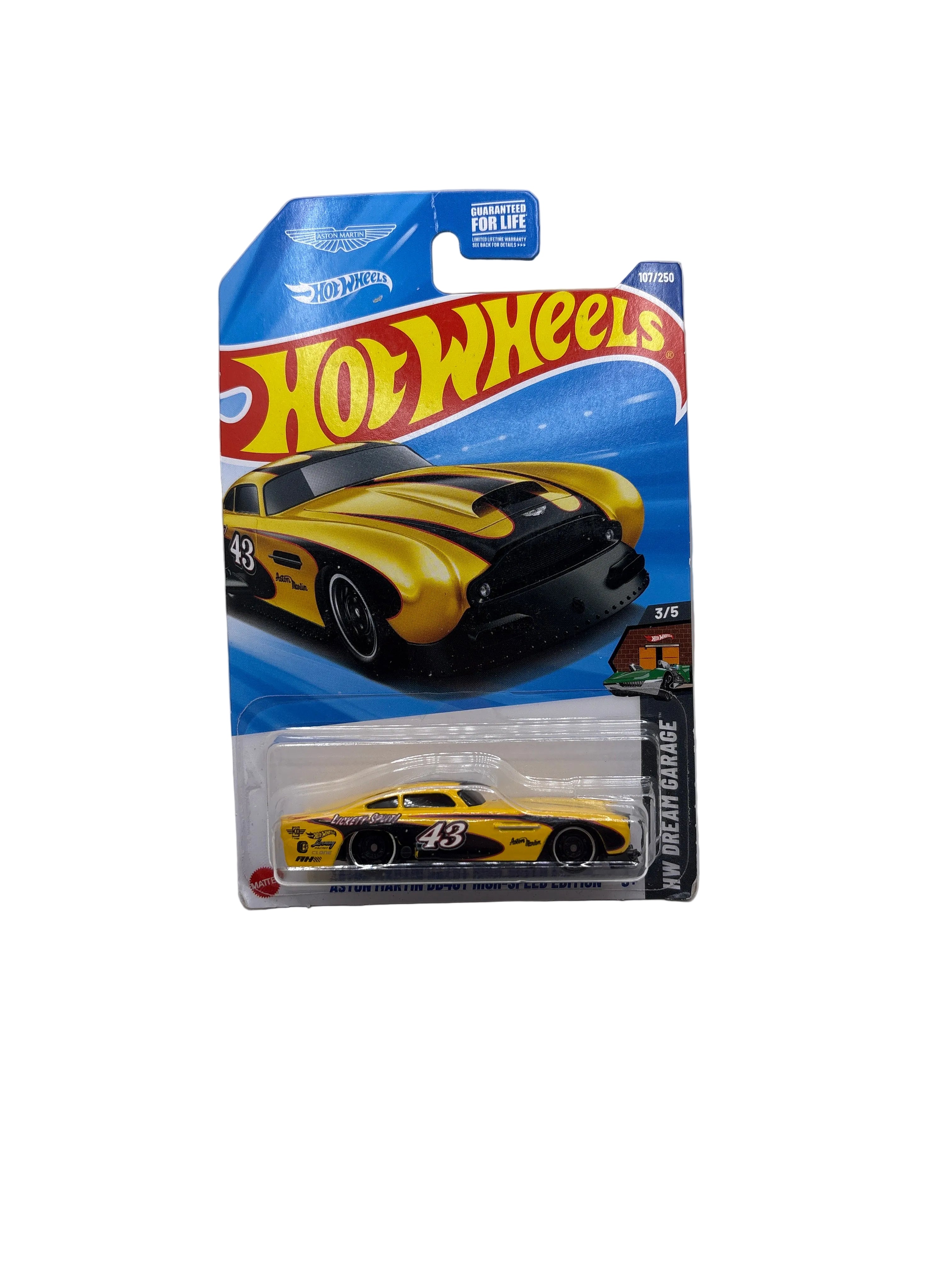 Hot Wheels Aston Martin DB4GT High-Speed Edition Diecast yellow