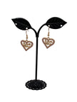 I love you heart earrings