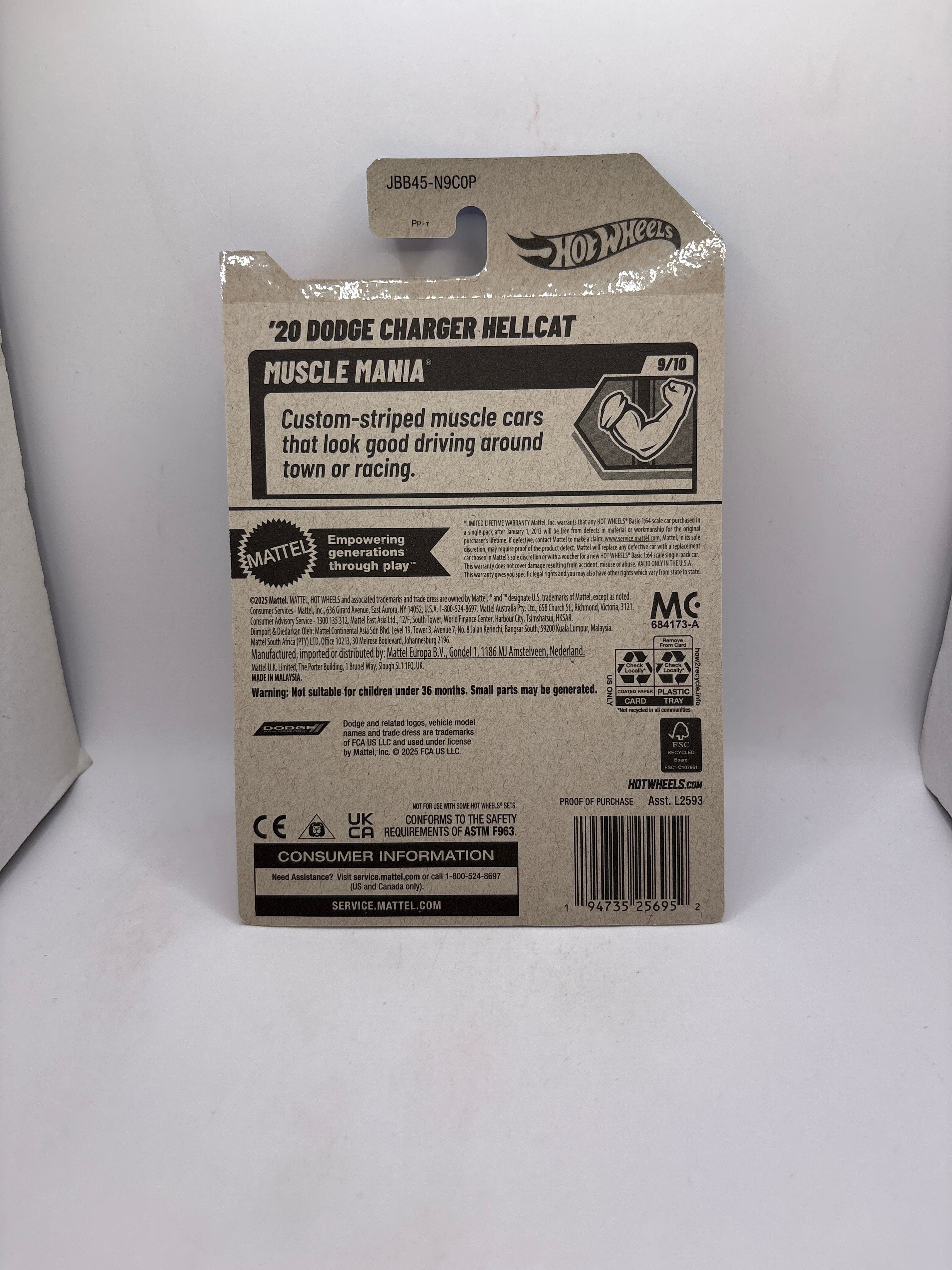 Hot Wheels 20 Dodge Charger Hellcat Diecast pink