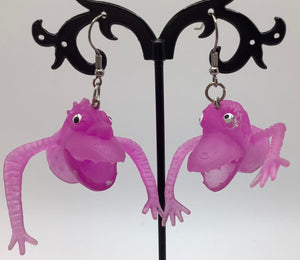 Finger puppet earrings