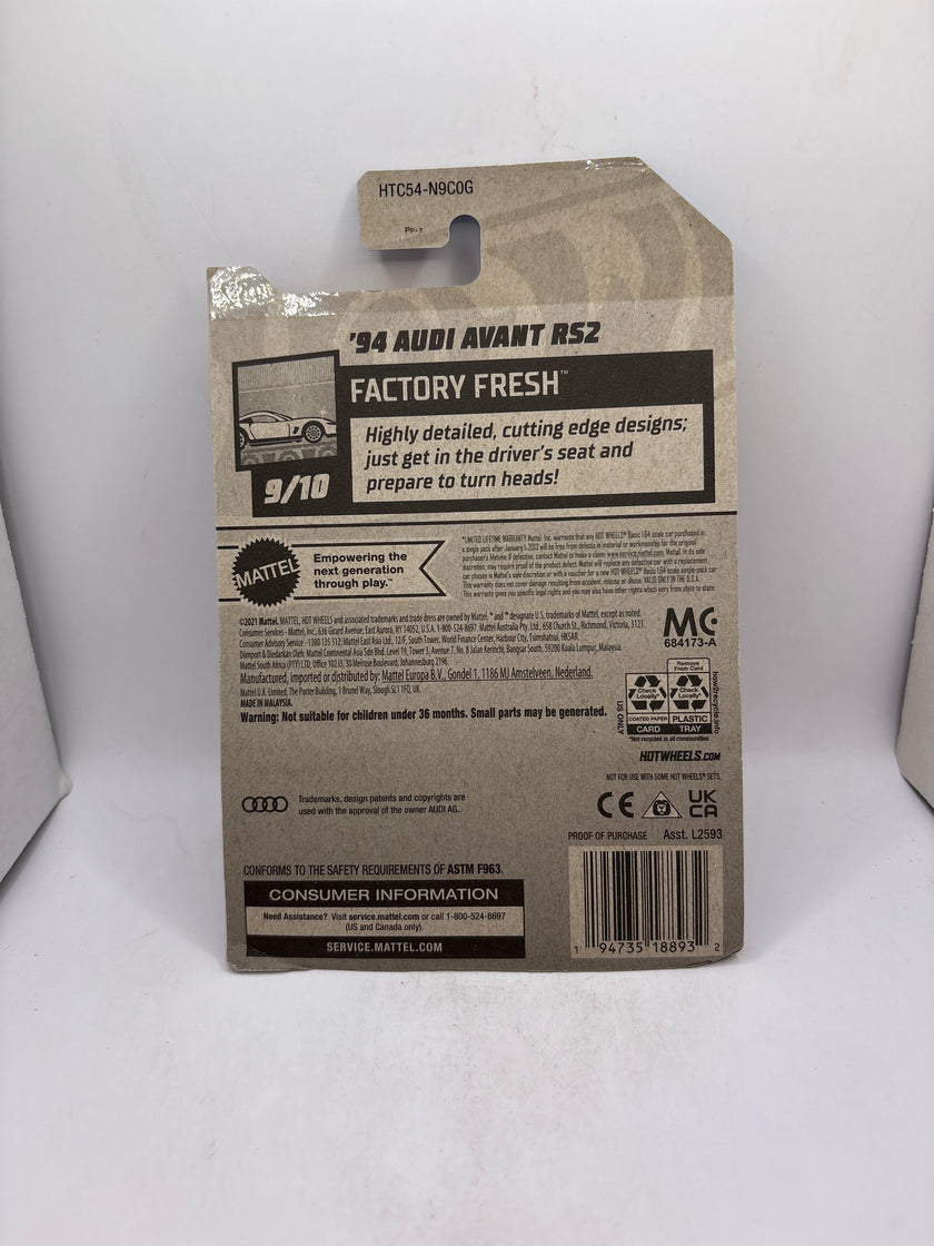 Hot Wheels 94 Audi Avant RS2 Diecast red