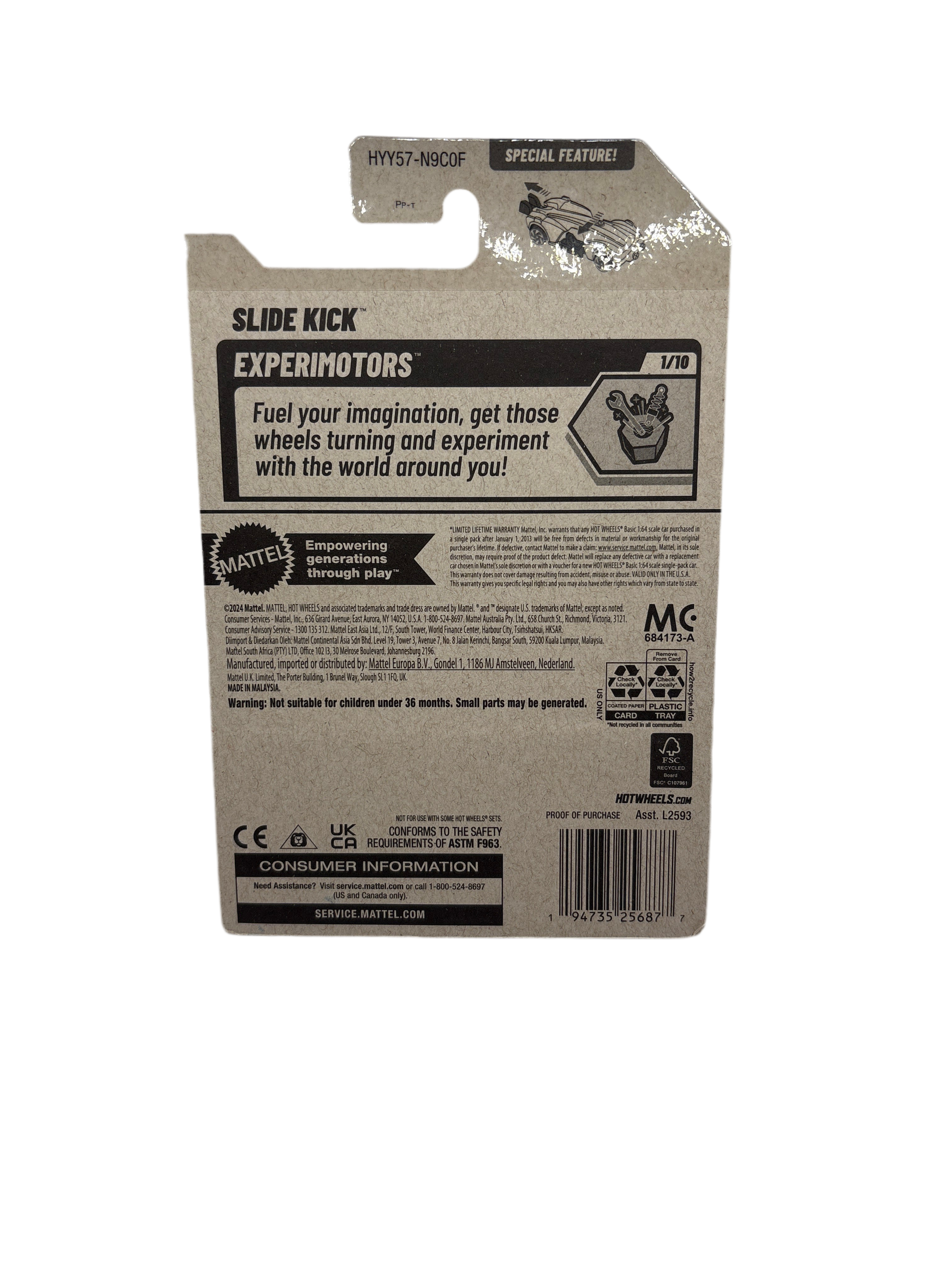 Hot Wheels Slide Kick Diecast