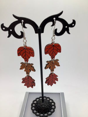 Fall leaf earrings