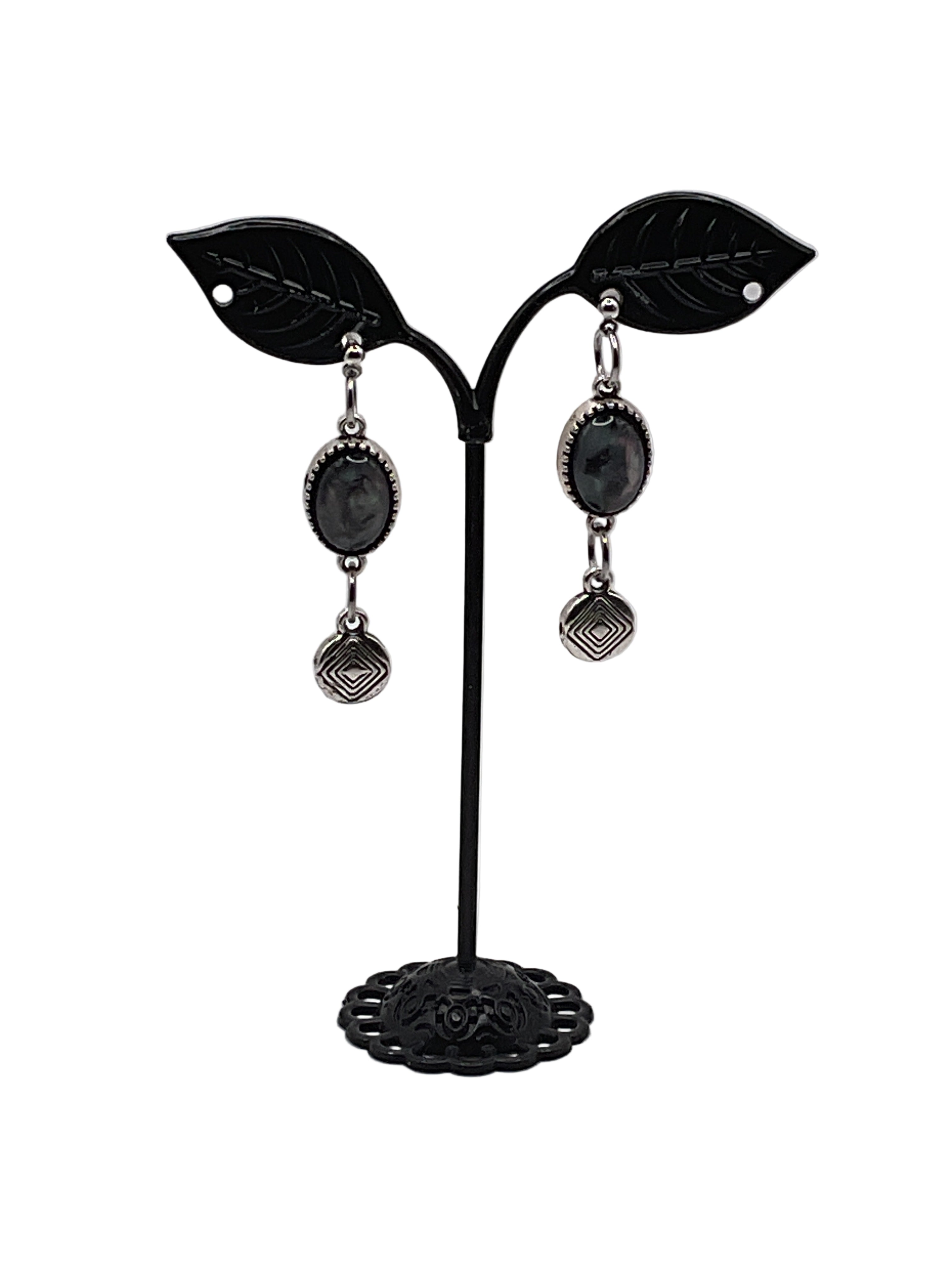 Oval Opalescent Earrings