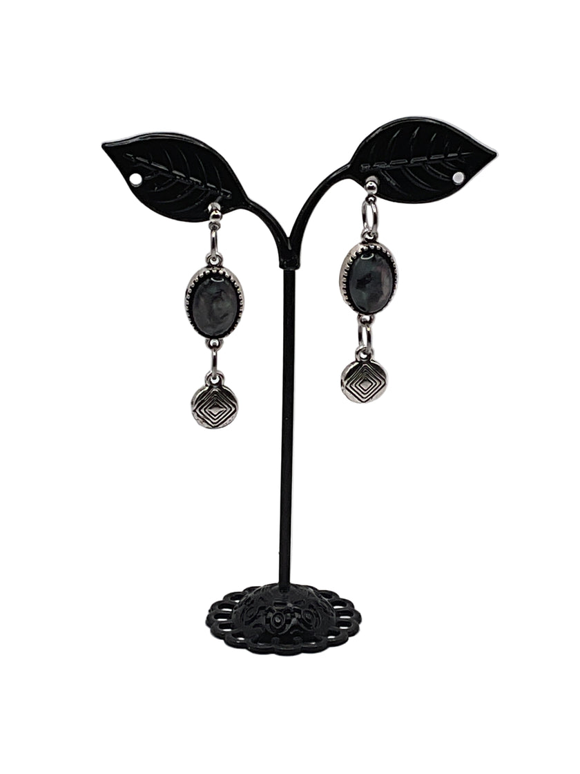 Oval Opalescent Earrings