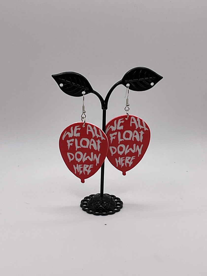 Pendientes globo rojo