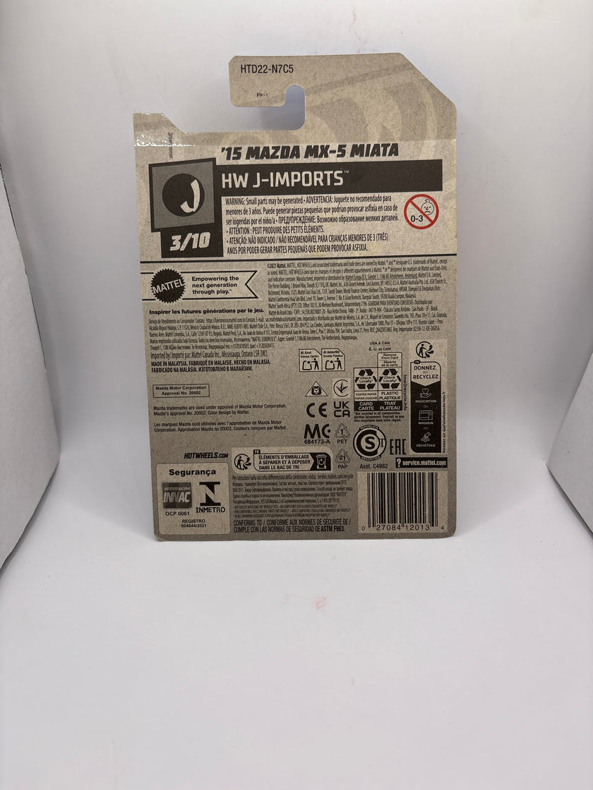 Hot Wheels 15 Mazda MX-5 Miata Diecast